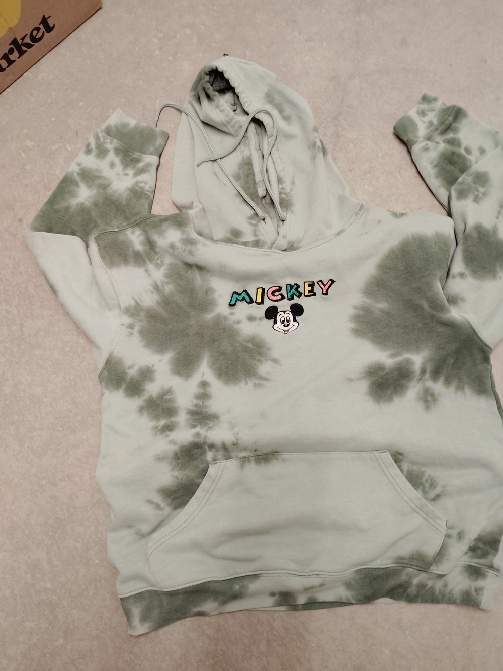 Disney Tie-Dye Mickey Hoodie - Sage Green